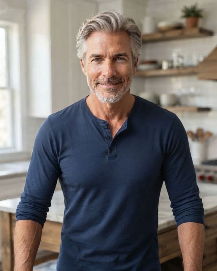Mr. Graydon, at his kitchen island